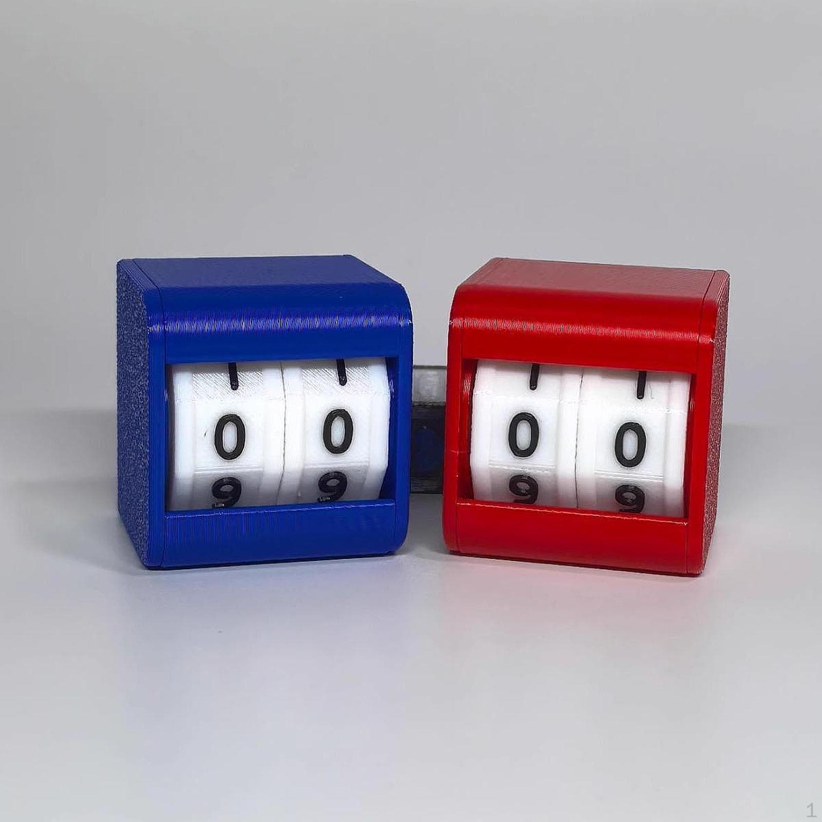 Billiards Snooker Scoreboard Basketball Badminton Scorekeeper Scoring Device Score Keeper for Sports style B