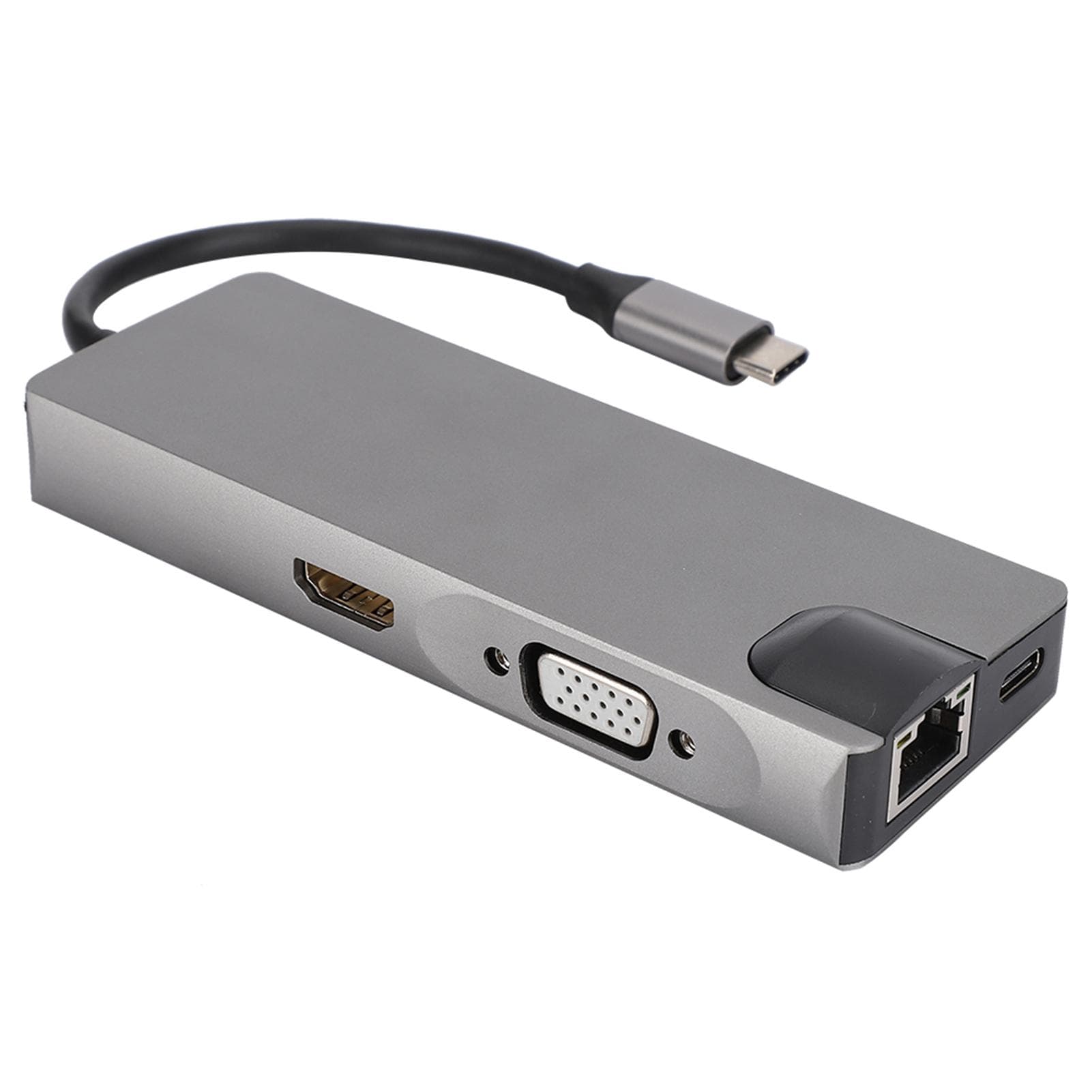 TYPE C Ethernet Hub to USB3.0 x 2 HDMI Memory Card Reading Notebook Office Accessories