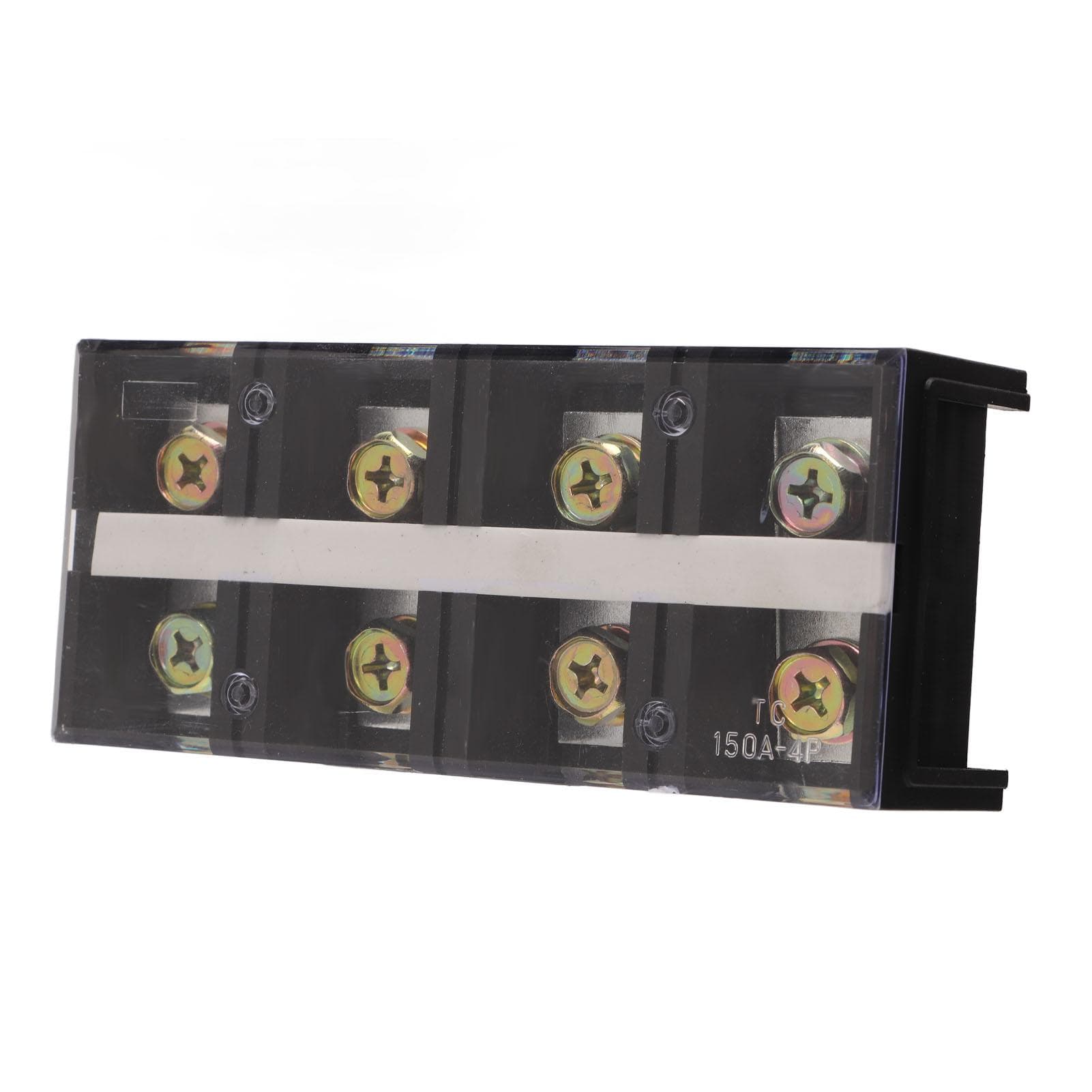 150A 600V Wire Barrier Block Terminal Strip Thickened Dual Row Terminal Strip with Transparent
