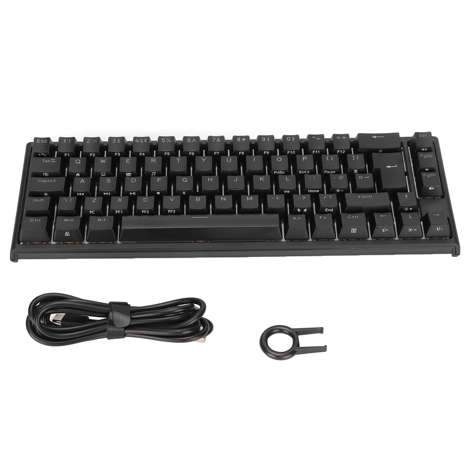 Mechanical Keyboard 68 Keys RGB Backlit Type C USB Connection Wide Compatibility Accurate Stable