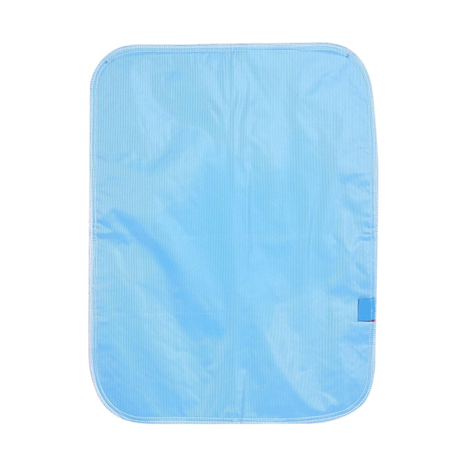 Resuable Adult Insert Liners Washable Thickening Elderly Cloth Nappy 3 Layers Diaper Blue Plaid