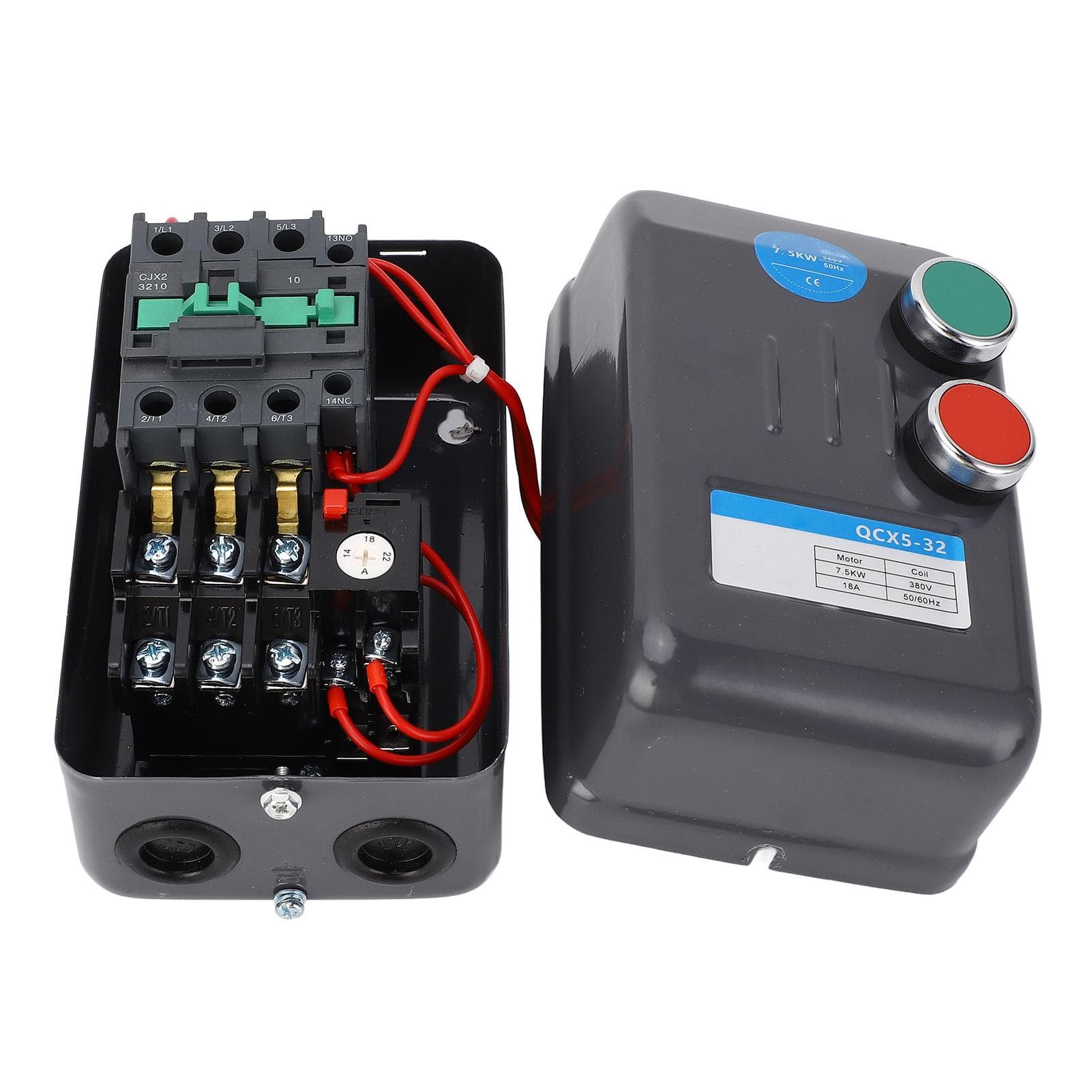 Magnetic Electric Motor Starter Control Switch 7.5KW 3 Phase 380V 14?22A for Air Compressor