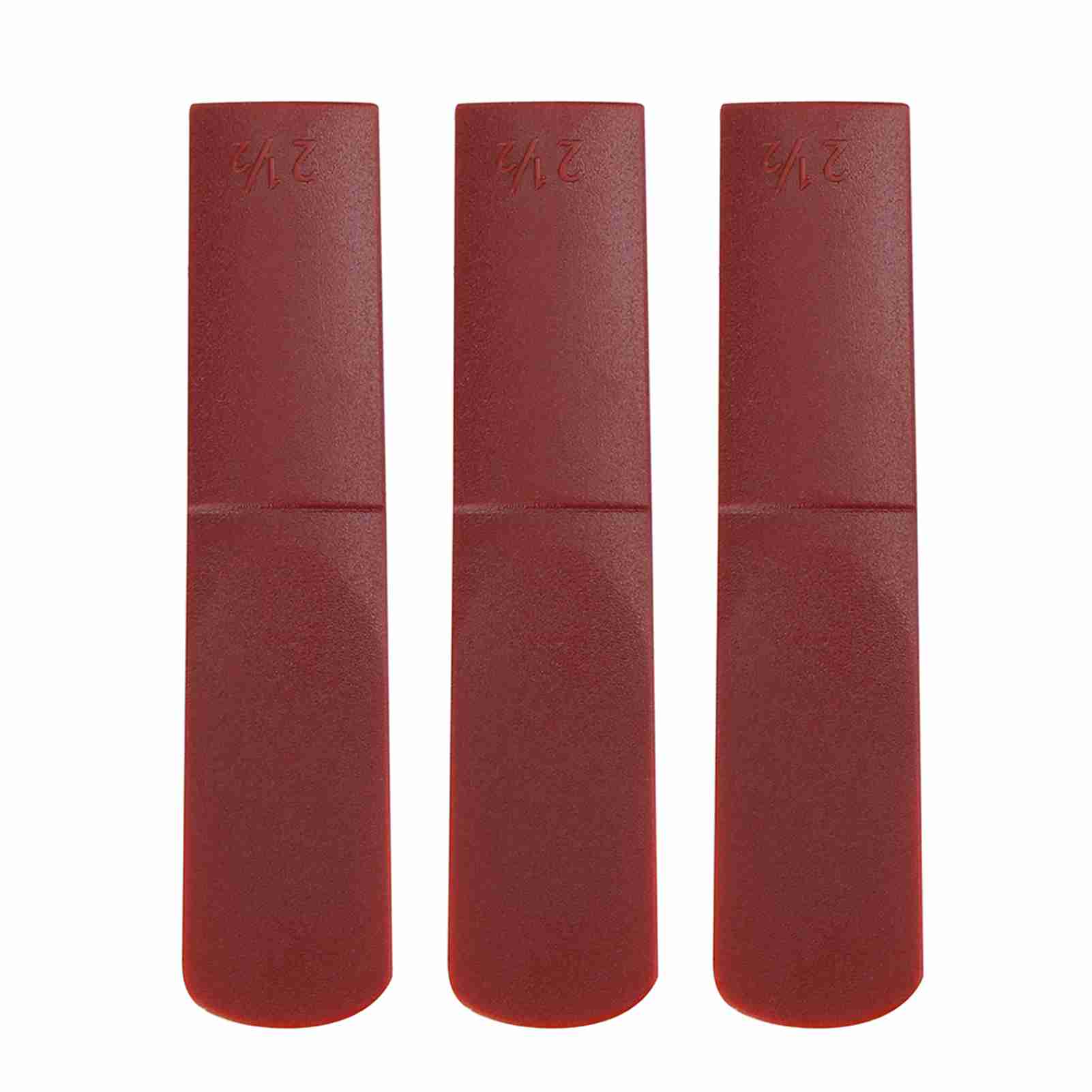 3pcs Resin Alto Saxophone Mouthpiece Reeds 2.5 Parts Repair Reed Accessory Red