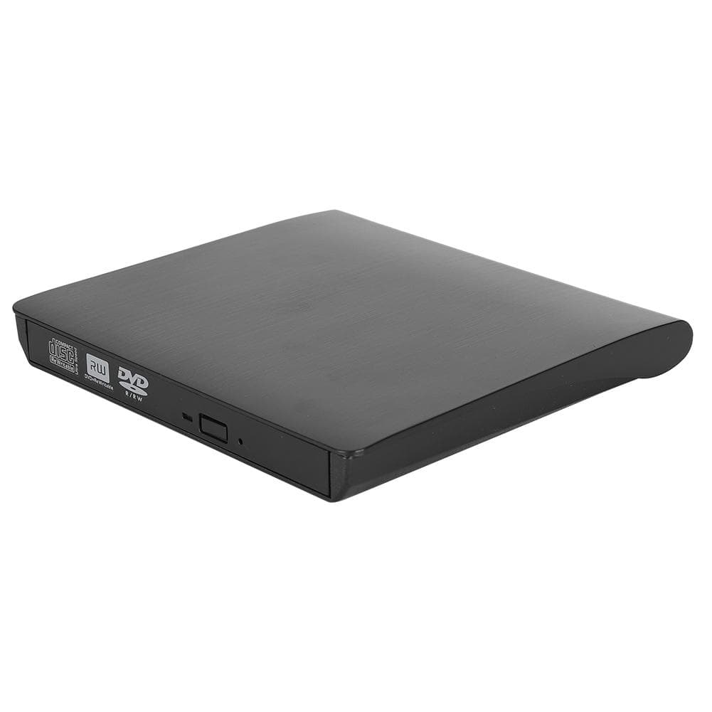 USB3.0 Mobile Optical Drive DVD CD Writer with Non-Slip Mat for Notebook Desktop(Black ) black