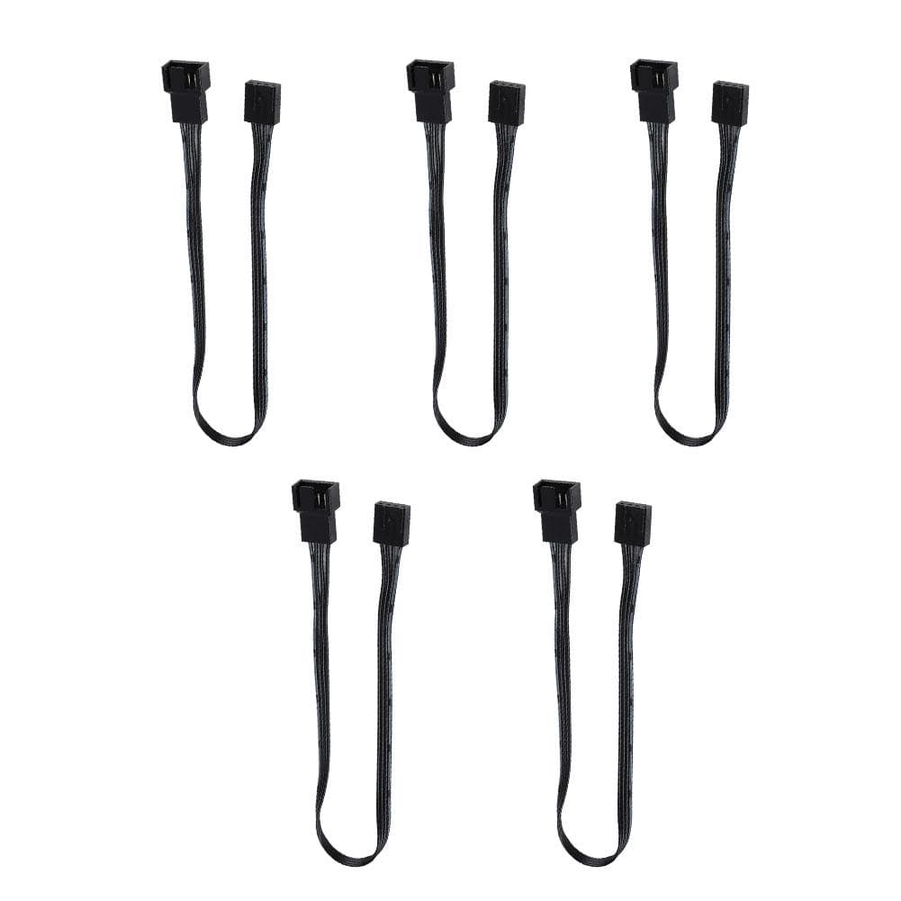 5PCS 4PIN Fan Power Extension Cable, PWM Connector Case Fan Extension Power Cable for Computer