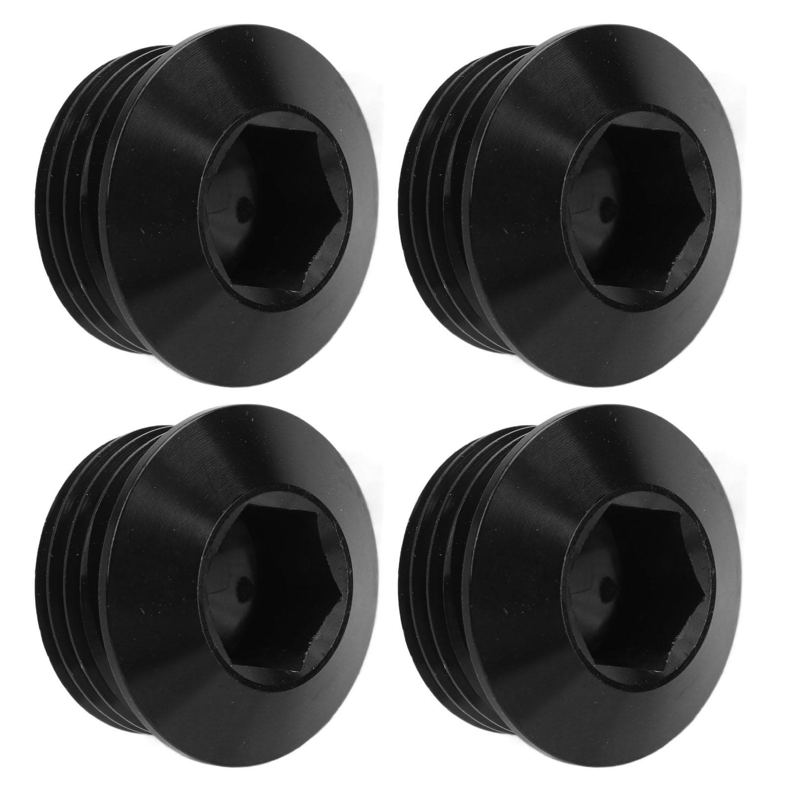 4Pcs 10AN 58in ORB Port Plug with O Ring Aluminum Alloy Sealed Leak Proof ORB Socket Plug