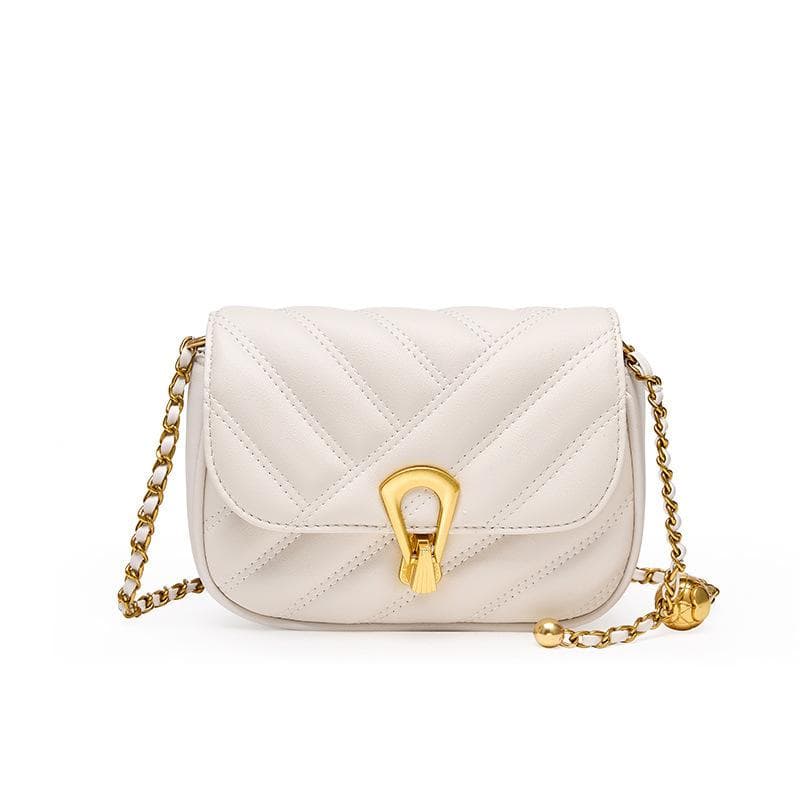 Popular Niche Women's Bag Small Fragrance Ladies Diamond Check Chain Bag Single Shoulder Crossbody Bag Armpit Small Square Bag