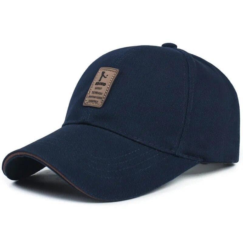 Four Seasons cotton baseball caps, men's, sports sun hats, caps, sunscreens, sun hats official website Adjustable navy blue