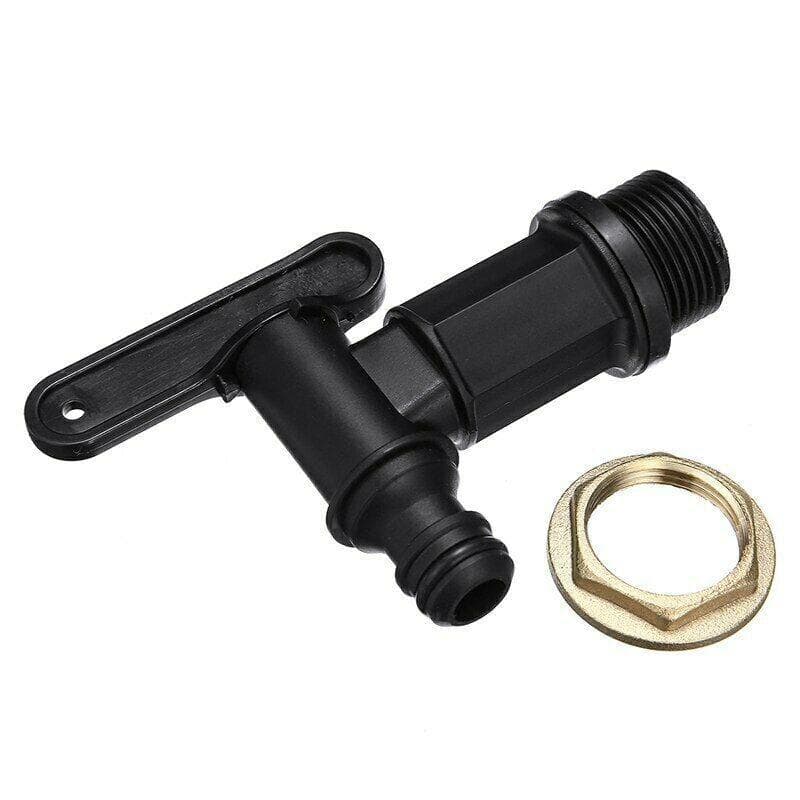 1PC IBC Ton Bucket Joint Ton Bucket Accessory Ton Bucket Garden Small Nozzle Joint Water Bucket Joint Plastic Bucket Joint Home Rain Brew black