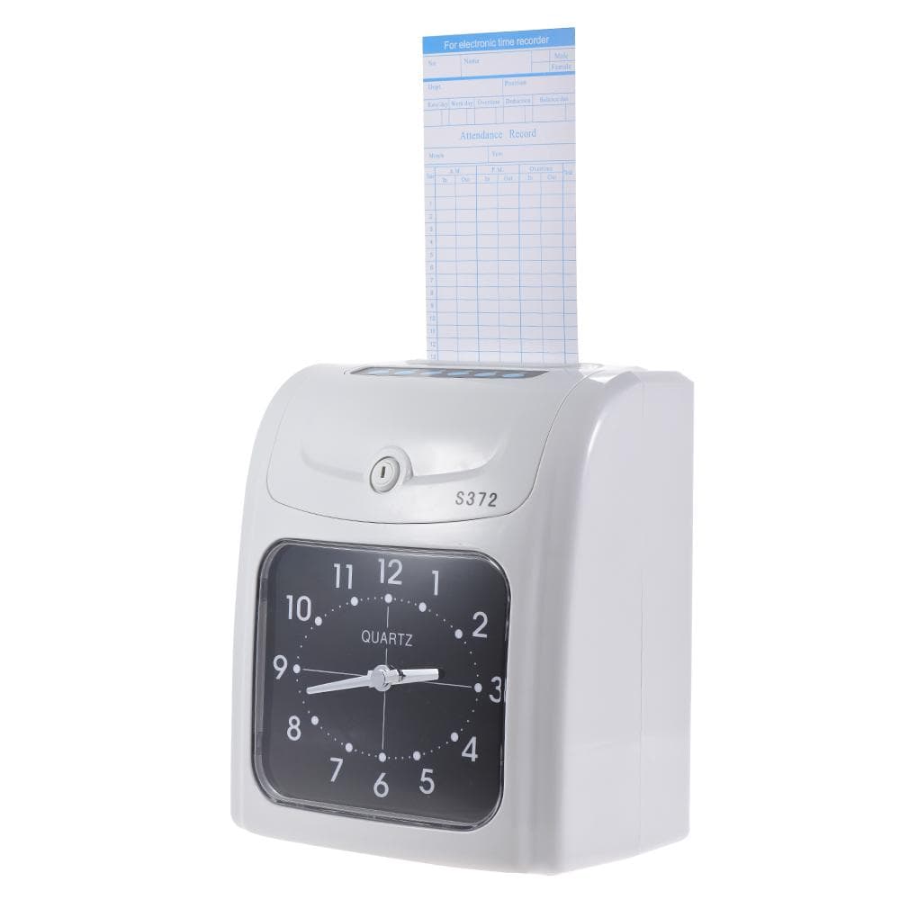 Electronic Employee Time Clock Recorder Attendance Time Card Machine for Office Factory Warehouse US Plug
