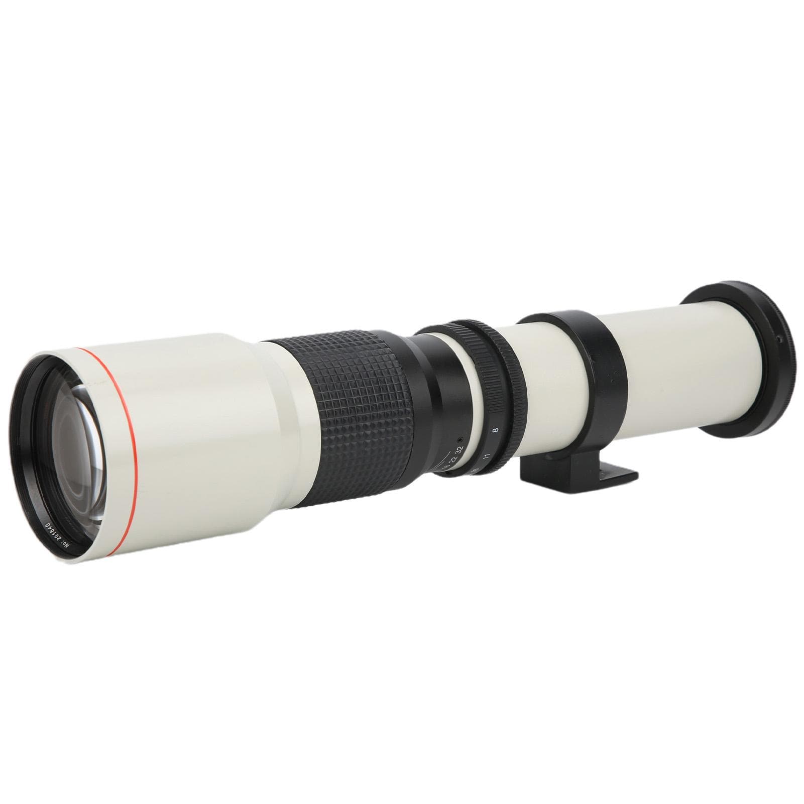 500mm F8F32 Manual Focus Telephoto with 2X Magnification Lens for Canon EFS Mount SLR(black ) white