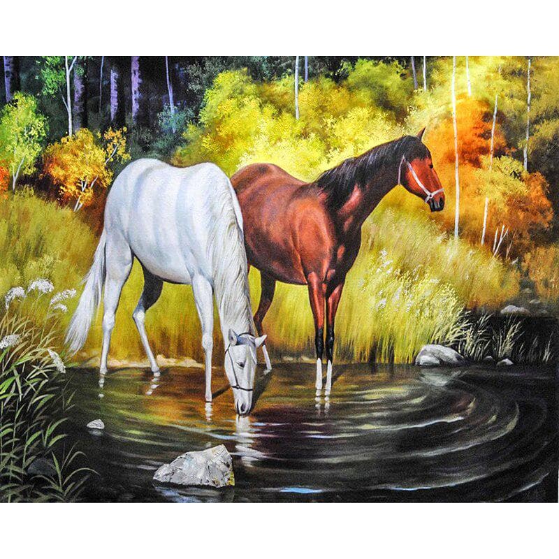 Round Drill 5d Diamond Painting Cross Stitch Picture Embroidery Mosaic Family Decoration 20X30CM