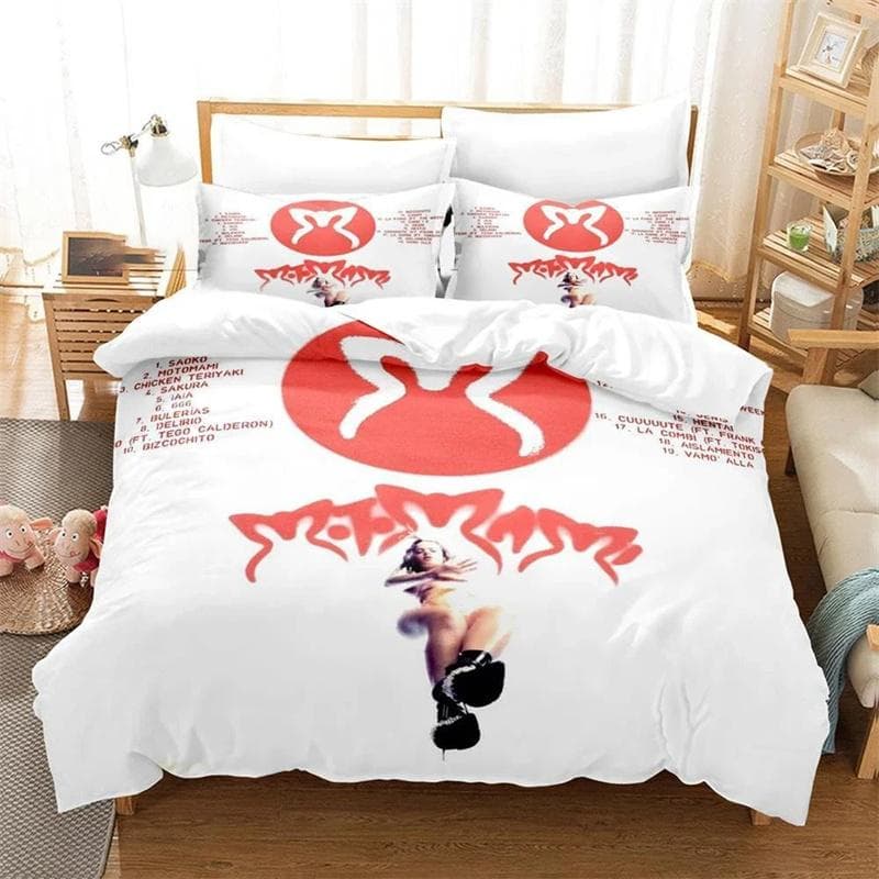 3D Printed Rosalia Album Motomami Bedding Sets exquisite bed supplies set duvet cover bed comforter set luxury birthday gift 135x200cm 2pcs