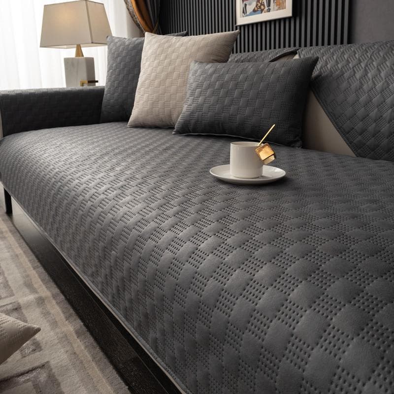 Waterproof Sofa Mat Anti Slip Thickened Nordic Sofa Towel Four Seasons Technology Cloth Ultrasonic Sofa Cover for Living Room 70x70cm 1pcs