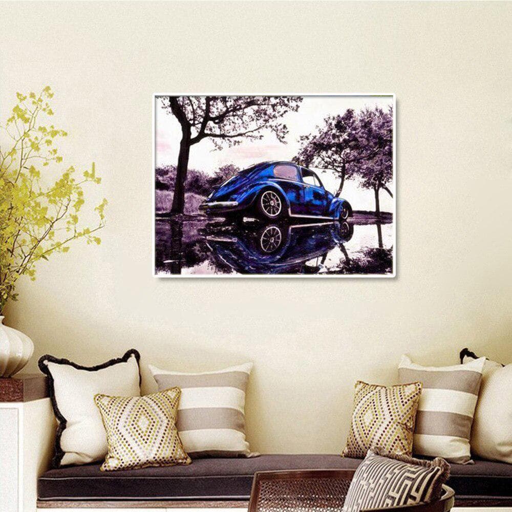 Diamond Painting Scenic round Car Diamond Embroidery Full New Arrival Picture of Rhinestones 20X30CM