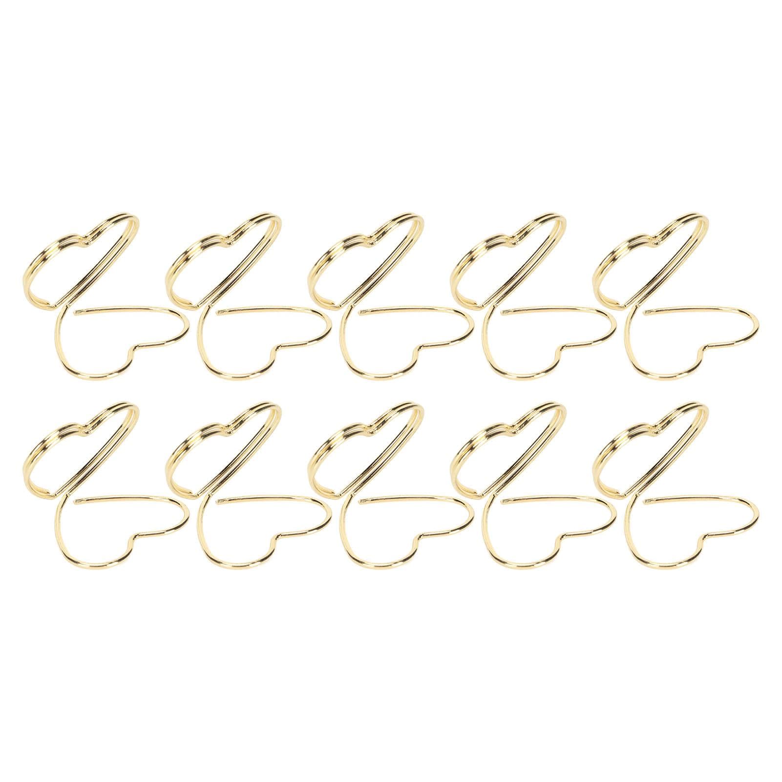 50Pcs Place Card Holder Heart Shape Cute Colorfast Table Card Clip Holder for Wedding Party