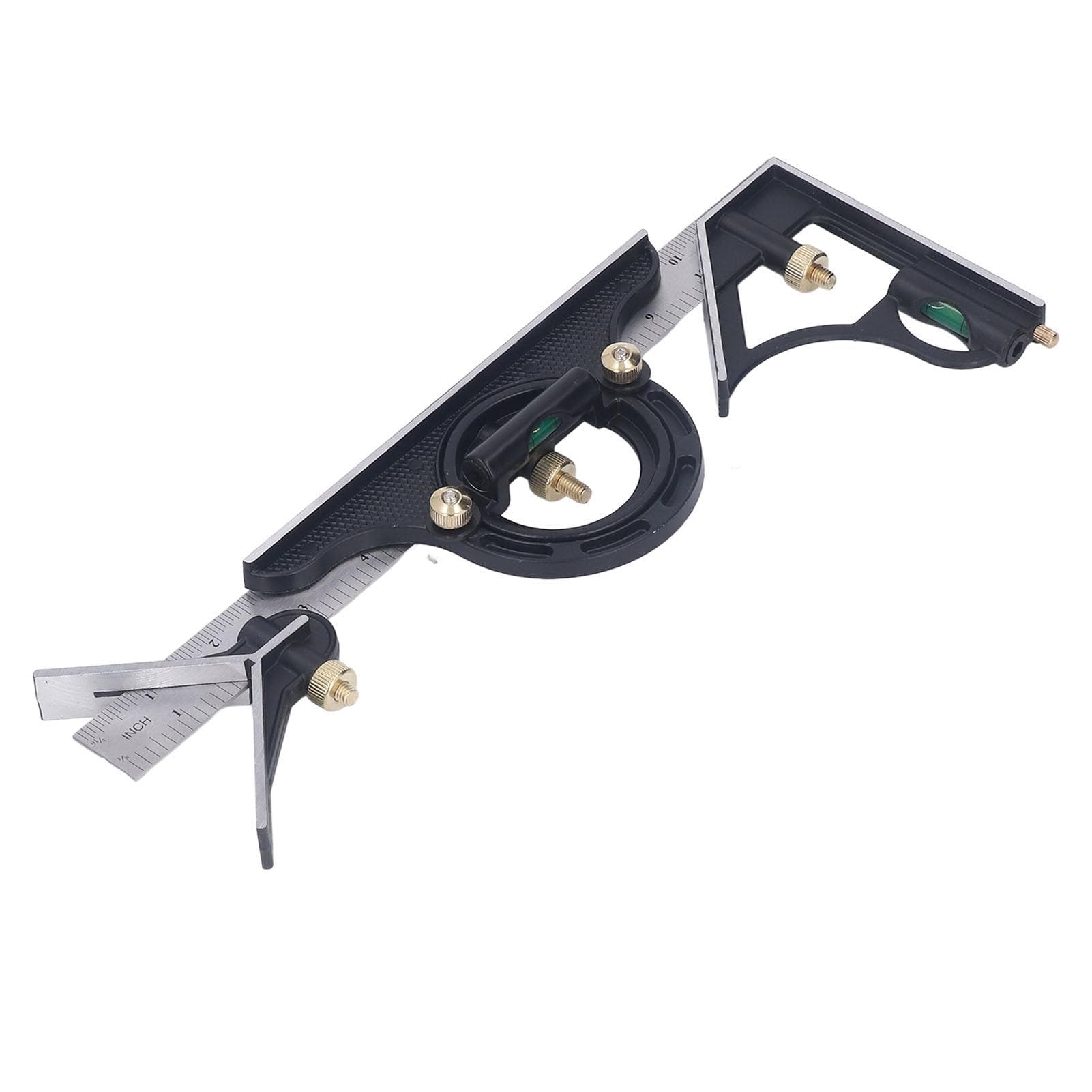 300MM Combination Square Length Depth Angle Measuring Ruler Stainless Steel Multifunctional Gauge