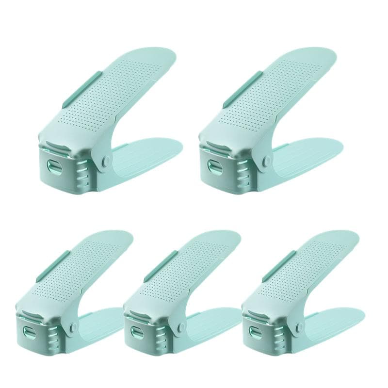Xiaomi Mijia 5-10PCS Adjustable Shoe Rack Double Shelf Shoe Stacker Holder Space Savers Shoe Storage Organizer Shoe Slots for Closet Organization 5 PCS