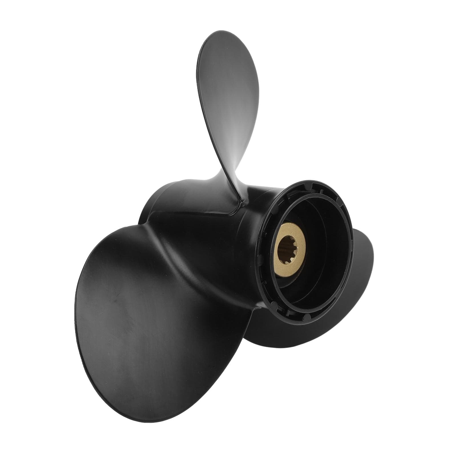 3 Blades Boat Motor Propeller 10 Splines Teeth Right Rotation 10in Pitch Replacement for SUZUKI