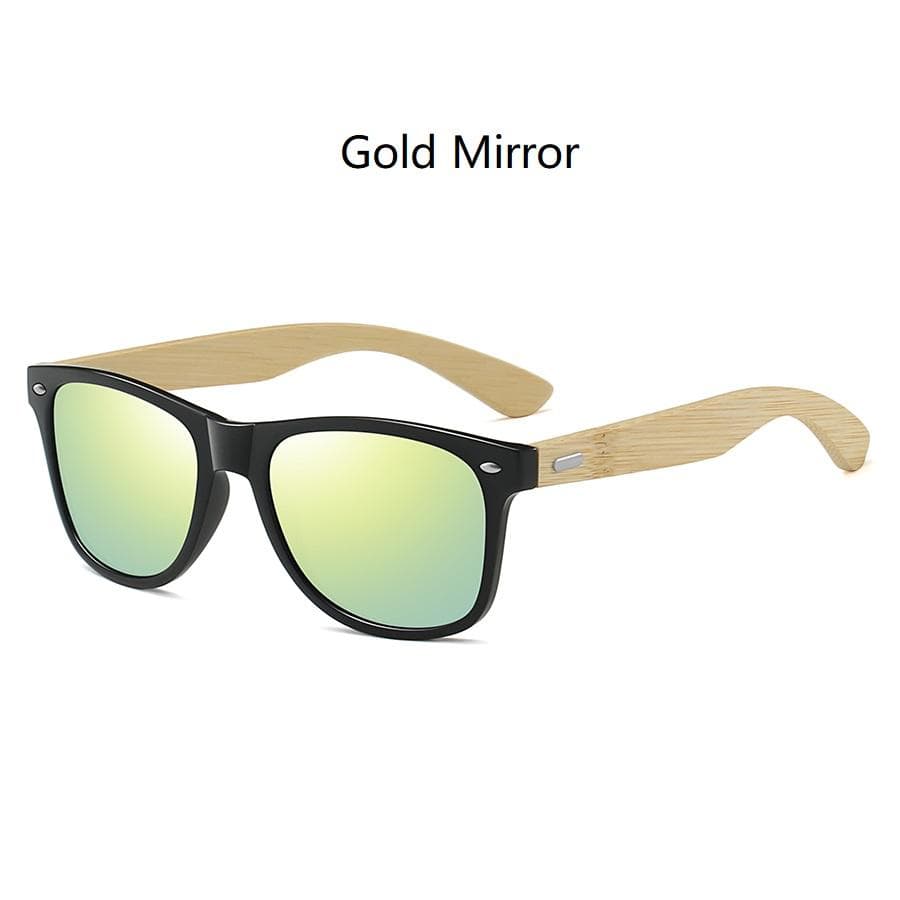 Fashion Vintage Square Sunglasses Men Women Luxury Designer Wooden UV400 Eyewear Driving Fishing Sun Glasses