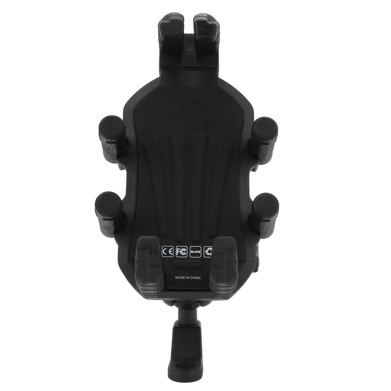 Motorcycle Phone Mount with Vibration Dampener Security Lock Adjustable Rearview Mirror Phone