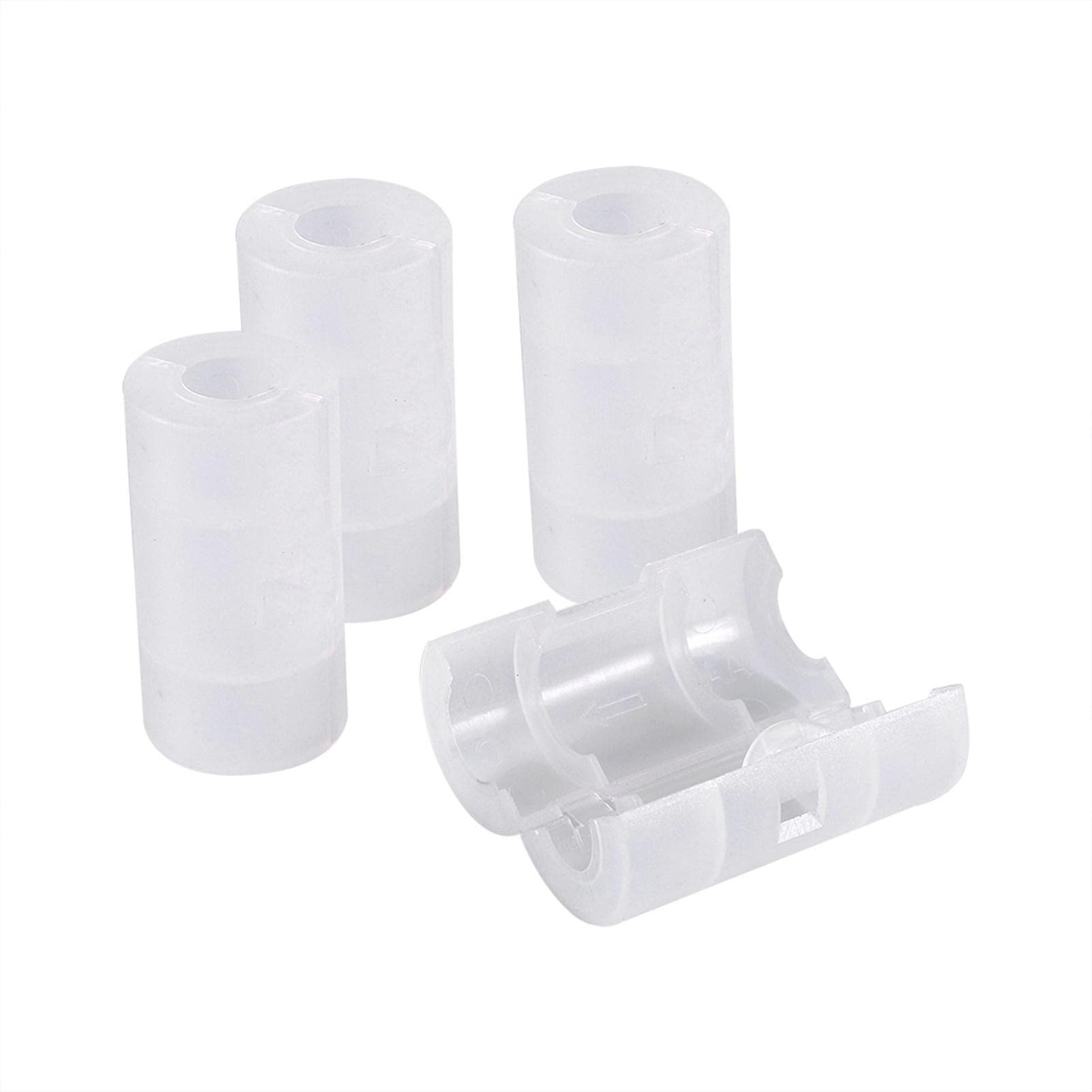 4 Pack AA to Size C Battery Adapters Holder Switcher Converter Cases Box White