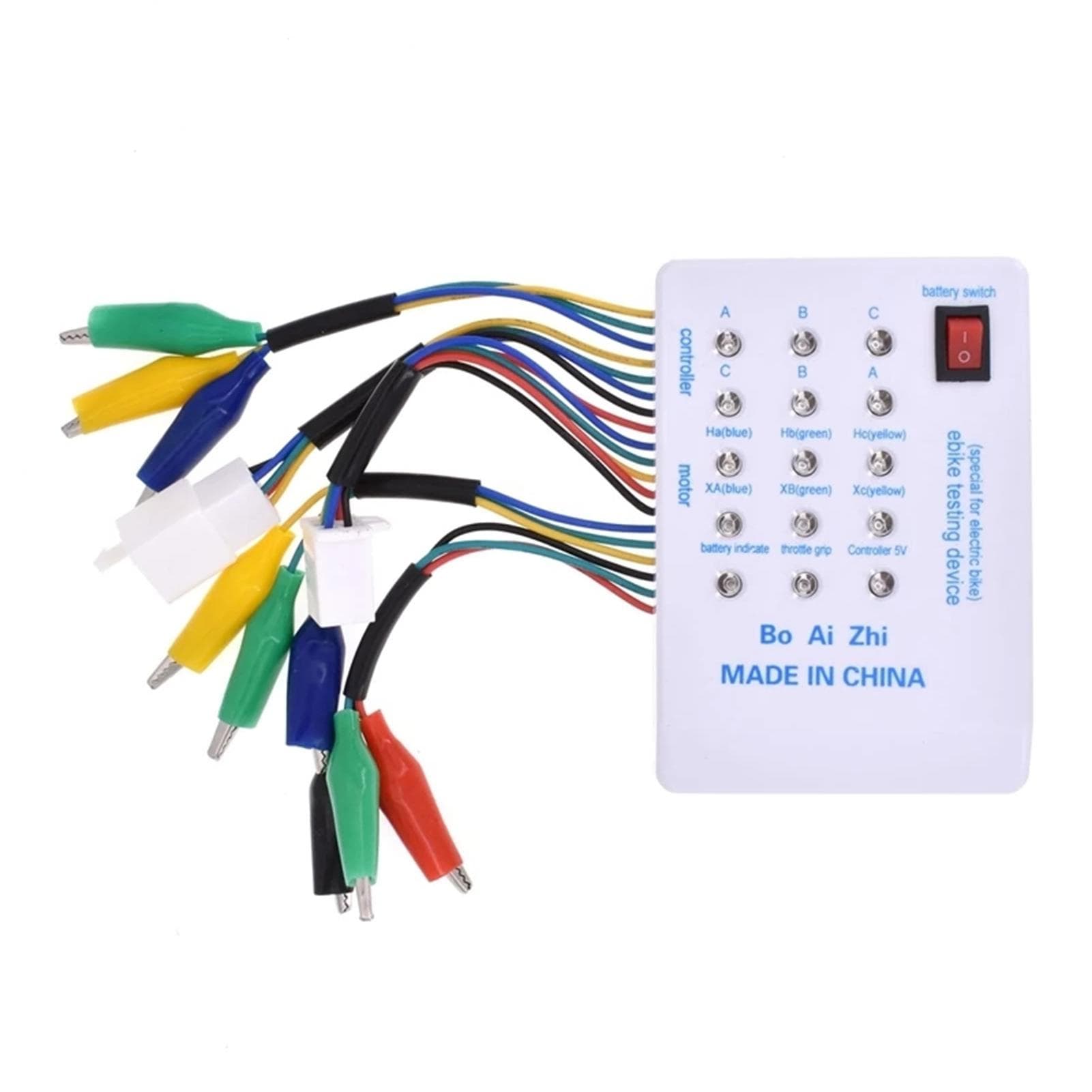 Brushless Motor Tester Electro Car E-Bike Scooter Brushless Motor Controller Tester white