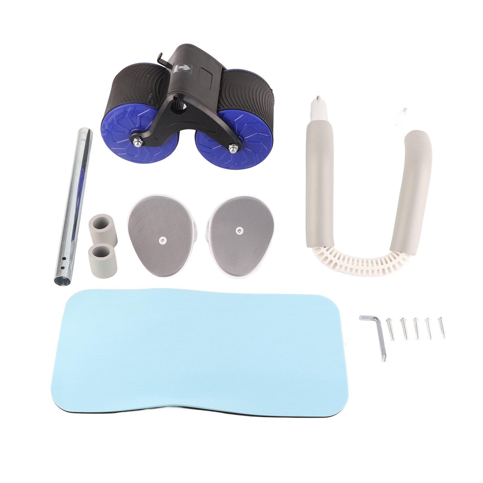 Automatic Rebound Abdominal Wheel with Elbow Support Strength Training Intelligent Display Core blue