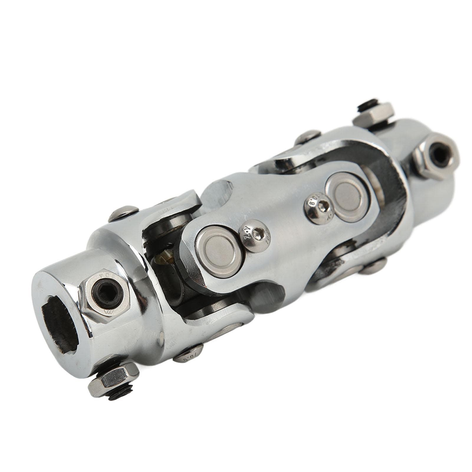 Double Steering U Joint 34in DD X 34in DD 5.2in Length Chromed Steering Column Shaft Coupler for