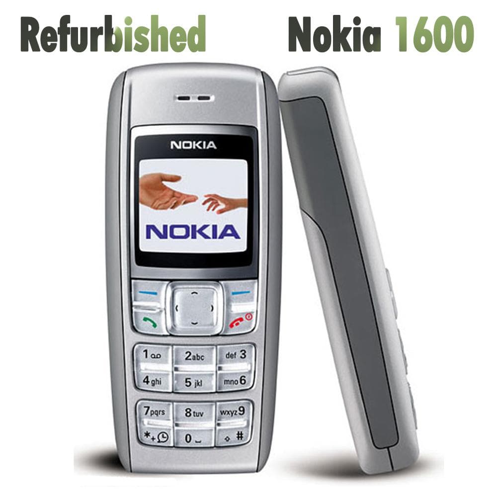 Refurbished Nokia Original Nokia 1600 Mobile Phone With 1 SIM Simple Set black