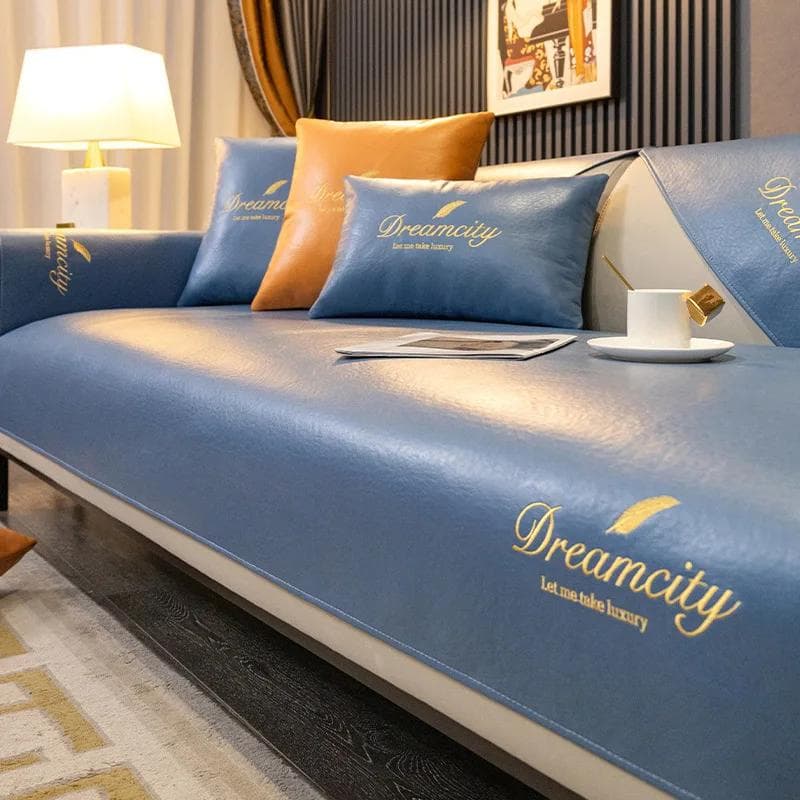 Waterproof Leather Sofa Cover Modern Sofa Cushion Slipcover Sofa Towel Anti-slip Protector Non-slip Back Towel for Living Room 70x150cm 1pcs