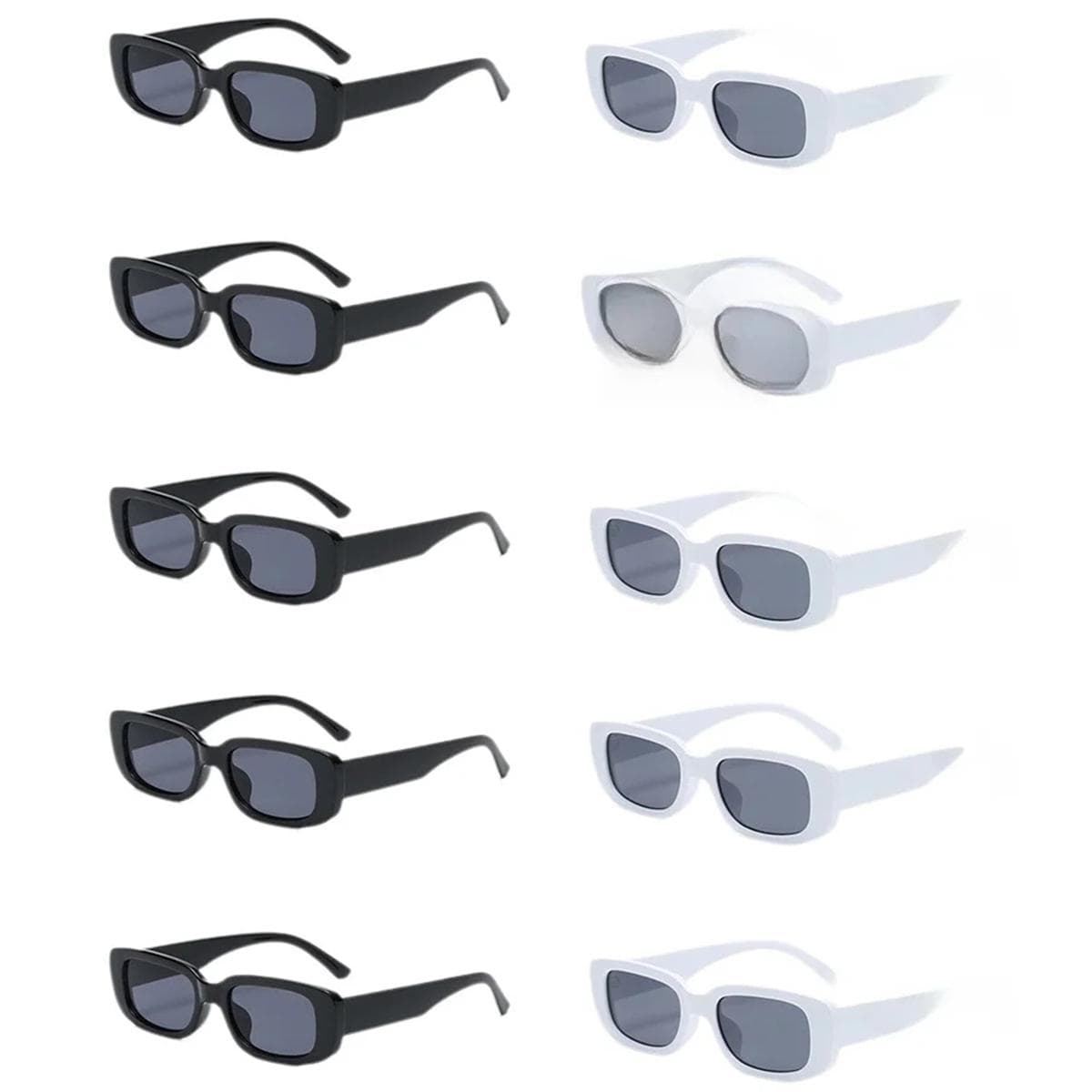 10PC Fashion Summer Sunglasses For Men Trendy UV Protection Shades Lightweight Stylish Eyewear