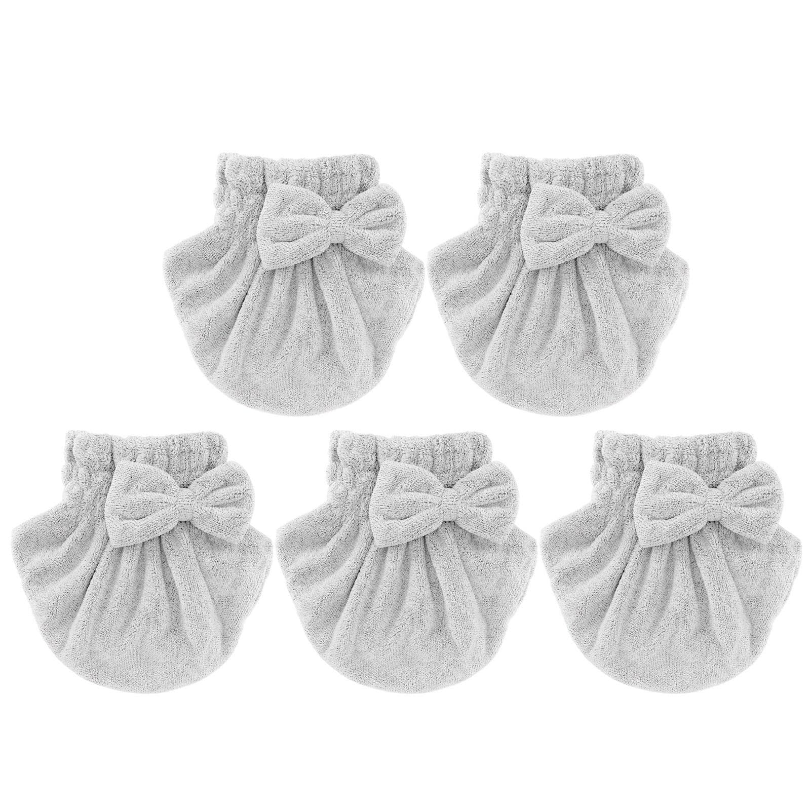 5Pcs Hair Drying Cap Carbon Fiber Water Absorption Quickly Dry Hair Wrapped Towel Bathing