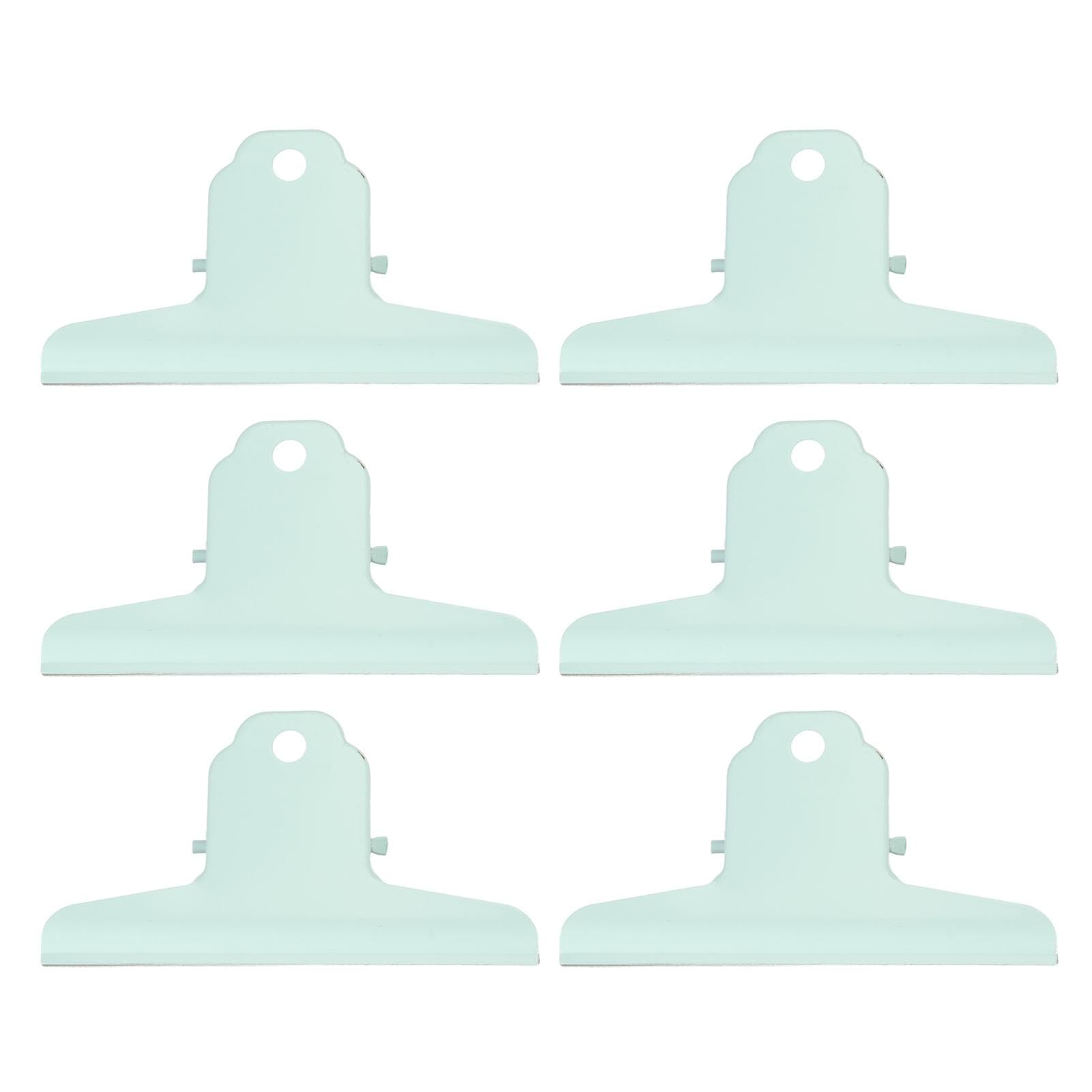 10pcs Metal Binder Clip Strong Spring Clamping Force Rust Prevention Paper Clamps with Small Hole