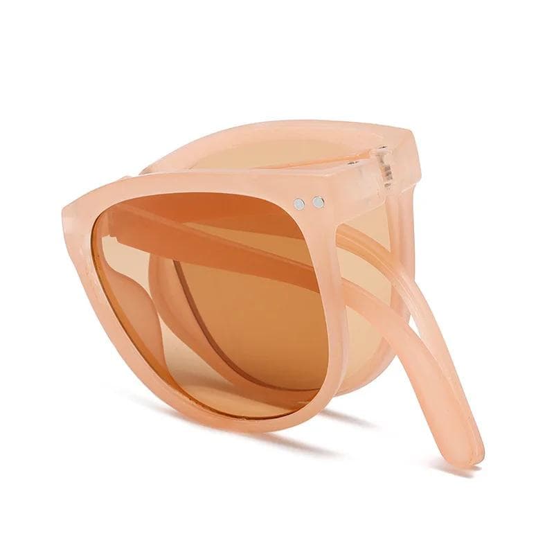 Foldable Kids Sunglasses UV400 Protection Round Cute Sun Glasses for Girls Boys Children Street Fashion Eyewear