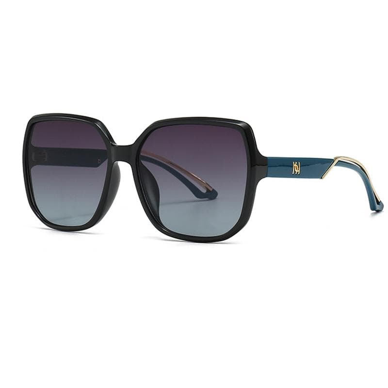 Luxury Designer Oversized Square Sunglasses Vintage Punk Big Frame Rivet Elegant Eyewear For Women Men As the photo