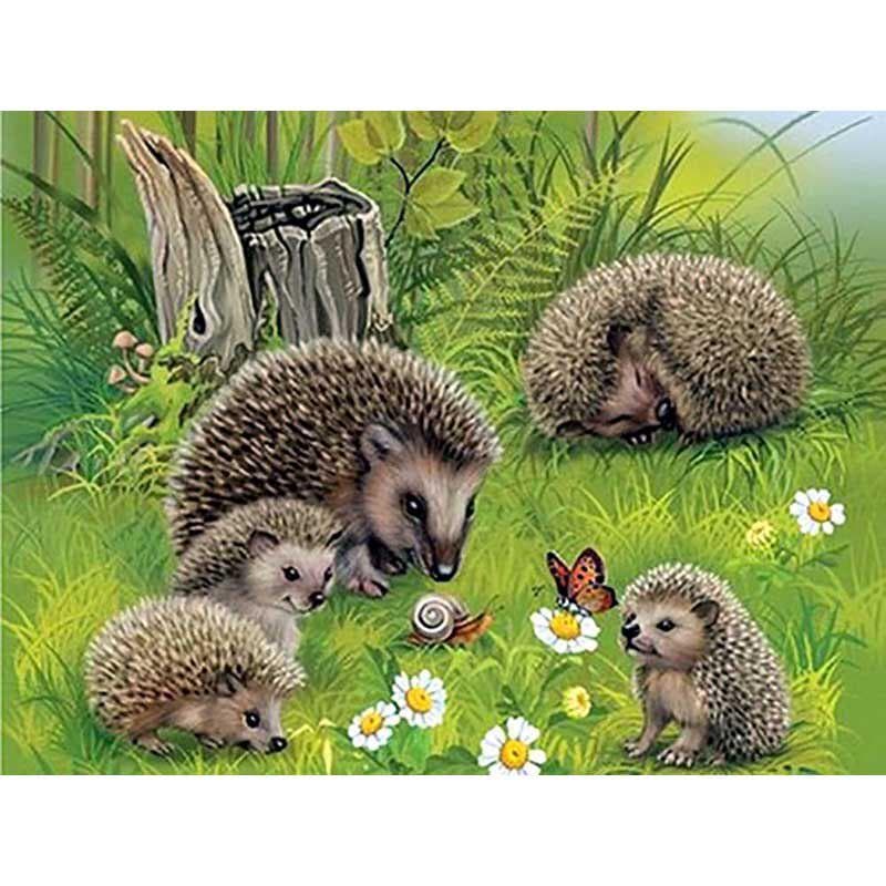 5D Diamond Painting Family Animal Handmade Cross Stitch Diamond Embroidery 20X30CM