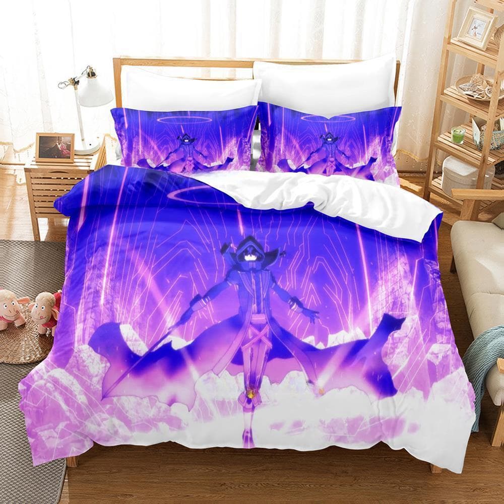 The Eminence in Shadow Cid Kagenou Bedding Set Cartoon Anime three-piece set Adult Kid Bedroom Duvet cover Sets Home Textiles EU Twin 135x200cm