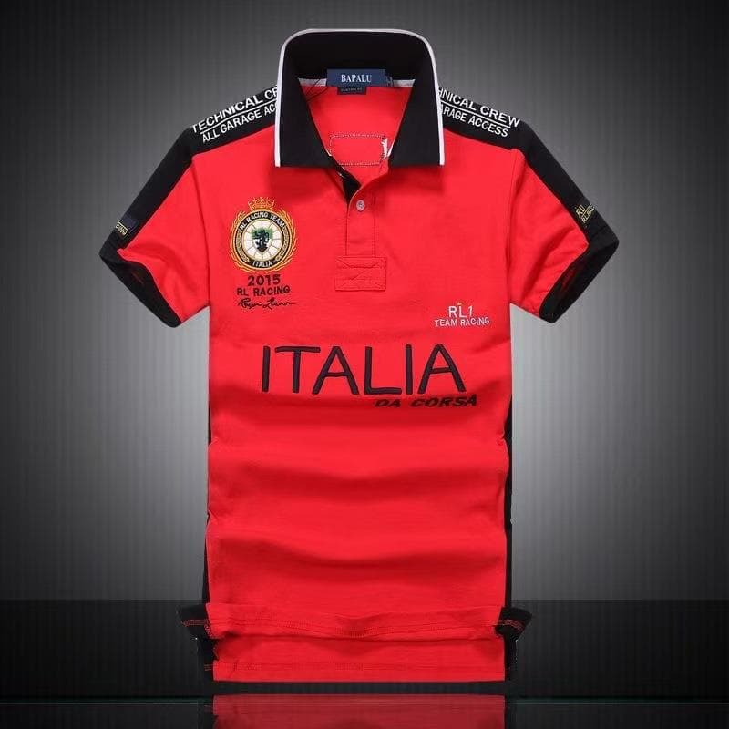 Summer Embroidery Polo Shirt Men Business Casual Polo Homme Short Sleeve Cotton Plus Size Tops M