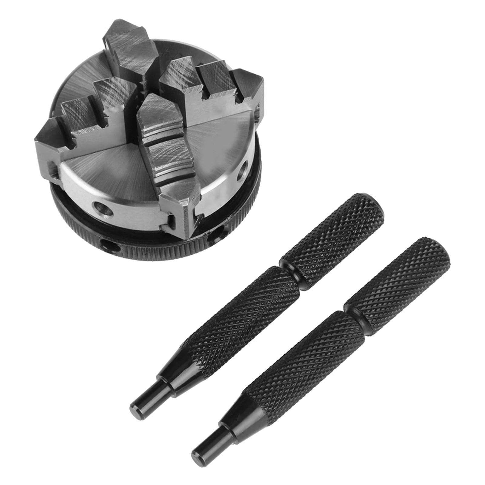 50mm Mini 4 Jaw Reversible Self Centering M14 Thread Mount Lathe Manual Chuck K0250