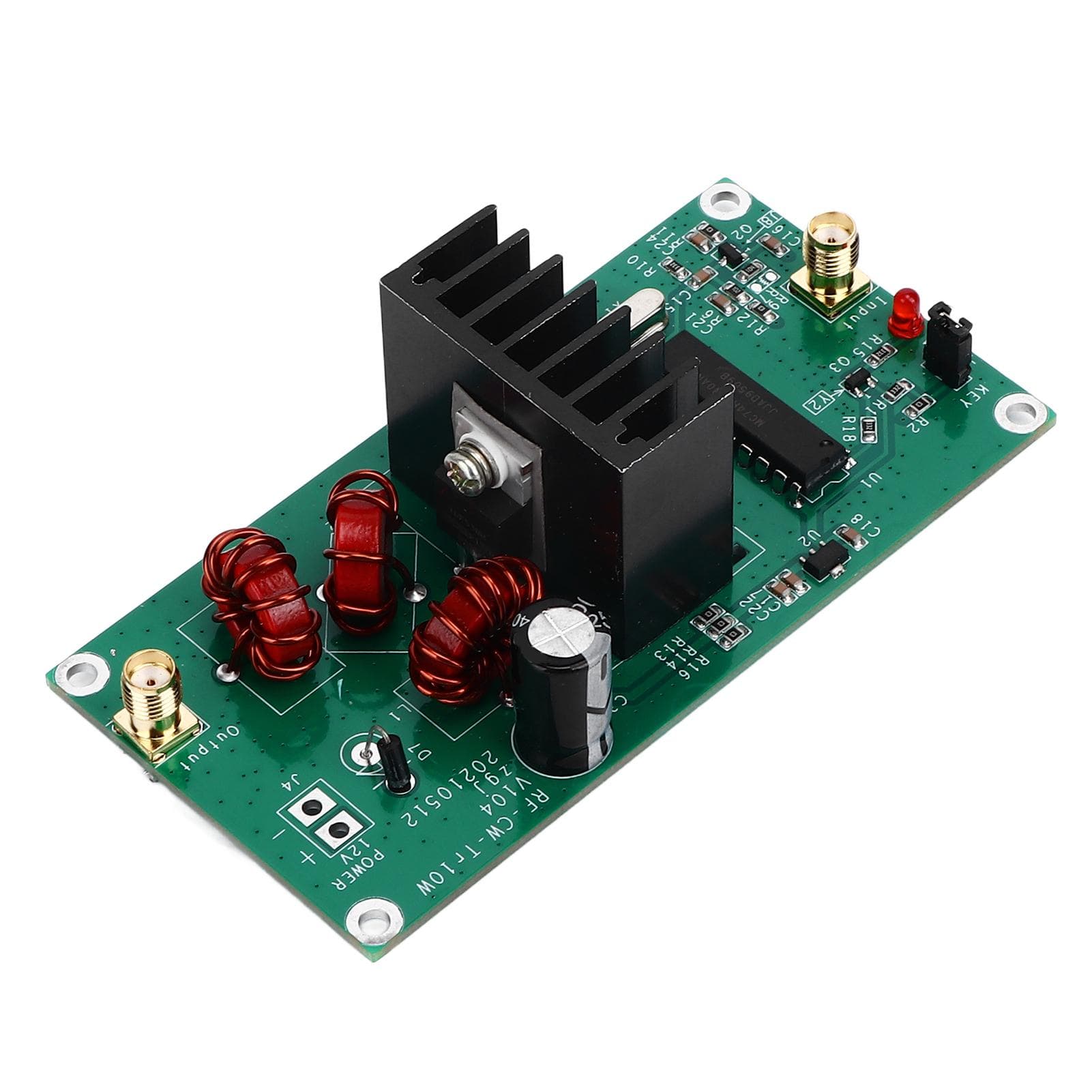 10W 13.56MHz QRP CW Radio Transmitter Module Wireless Power Amplifier Board 8?15V XR?106