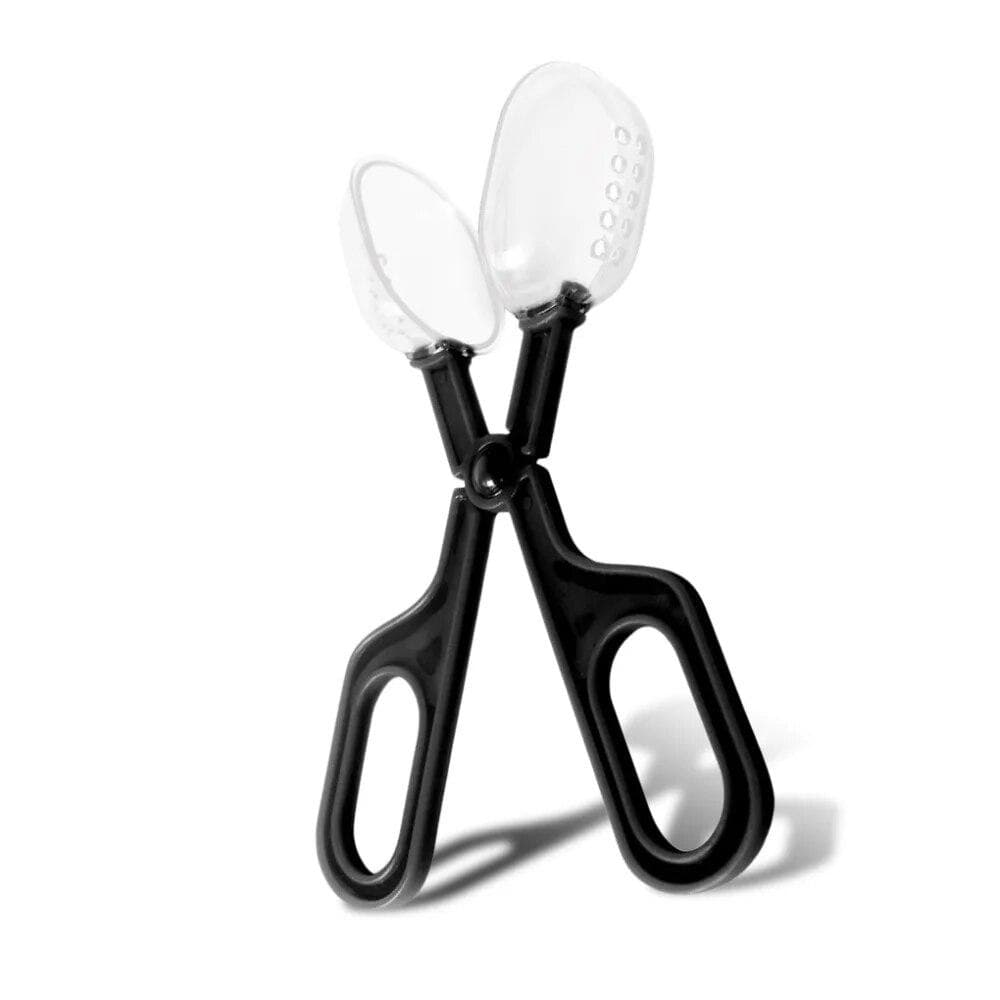 Portable Transparent Insect Catcher Scissor Indoor Outdoor Kids Fish Tank Bug Scooper Clamp Tong Tweezer Biology Study Supplies black