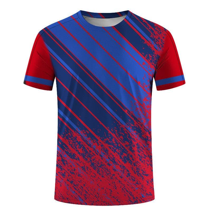 New Summer Men's Sports Top 3D Digital Printed Loose Short Sleeve Round Neck T-shirt 6XL