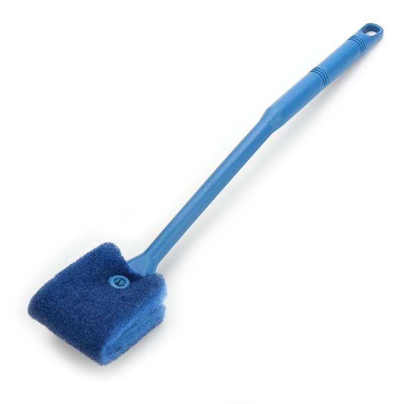 Practical Aquarium Plant Algae Cleaner Glass Fish Tank Clean Cleaning Brush Blue 40cm