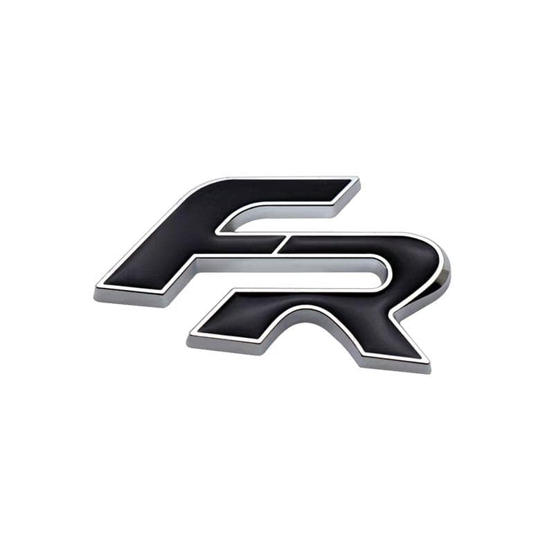 Metal 3D FR Car Front Grill Badge Car Body Emblem Sticker Decal for Leon FR+ Cupra Ibiza Altea Exeo Formula Racing Styling Car Accessories 1# Badge Sticker Front Grille Badge