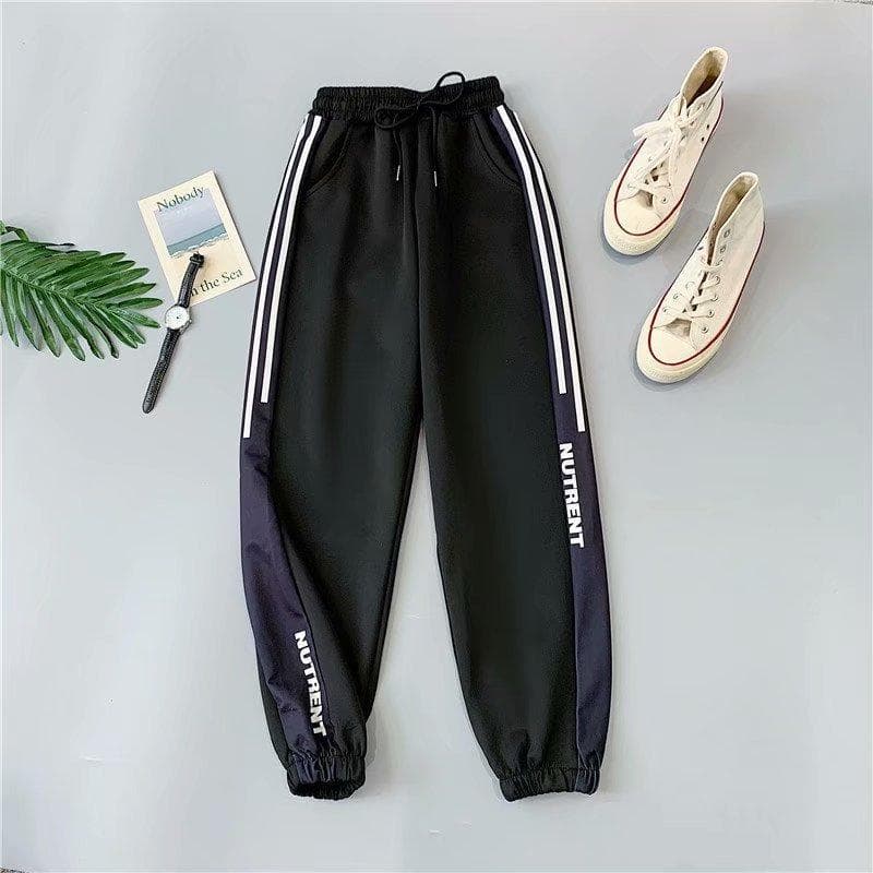 Sweatpants Female Ins Students Korean Version of Loose Thin Section Thin Bundle Foot Casual Pants 2XL
