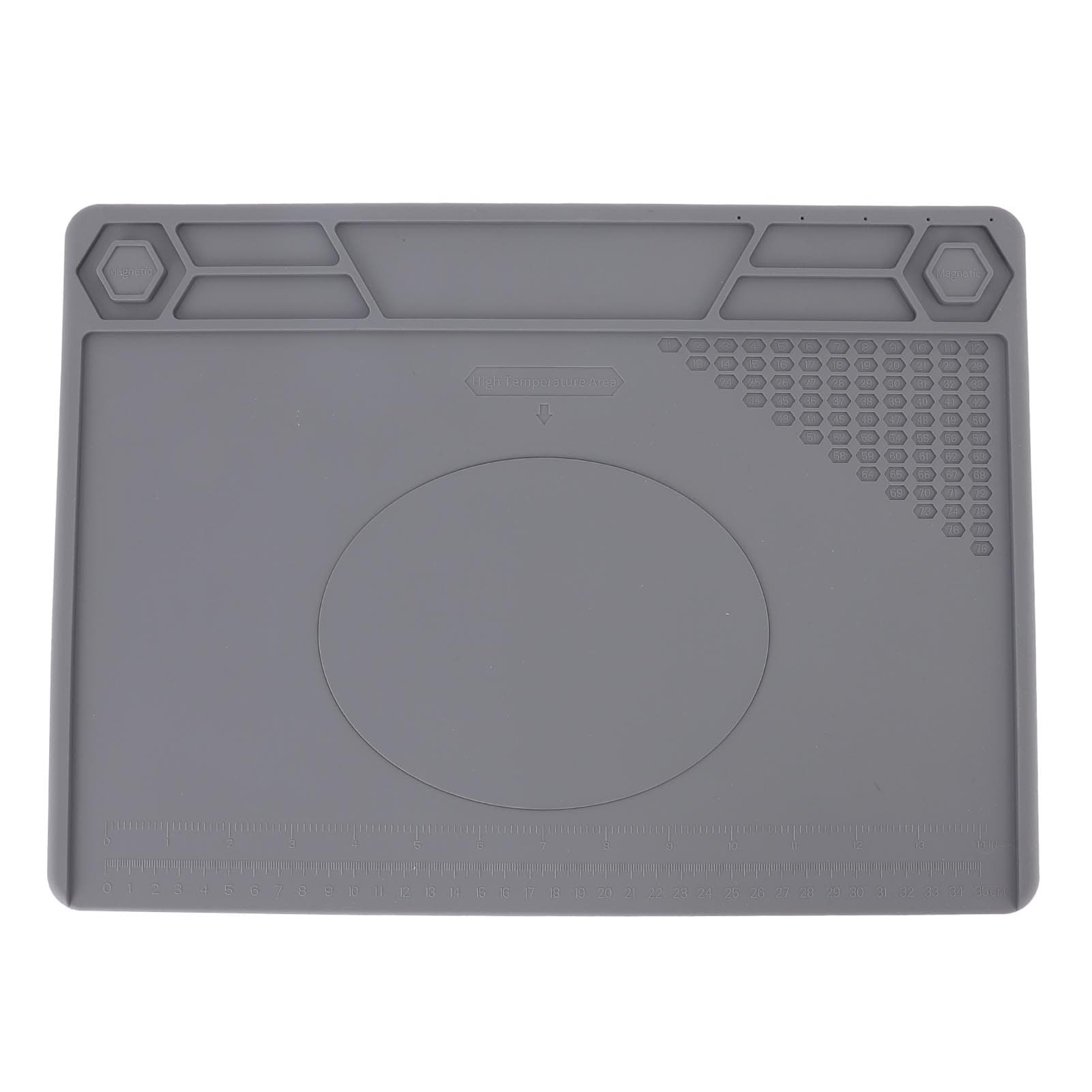 Heat Insulation Silicone Repair Mat with Scale Ruler and Screw Position Anti Slip Multifunctional