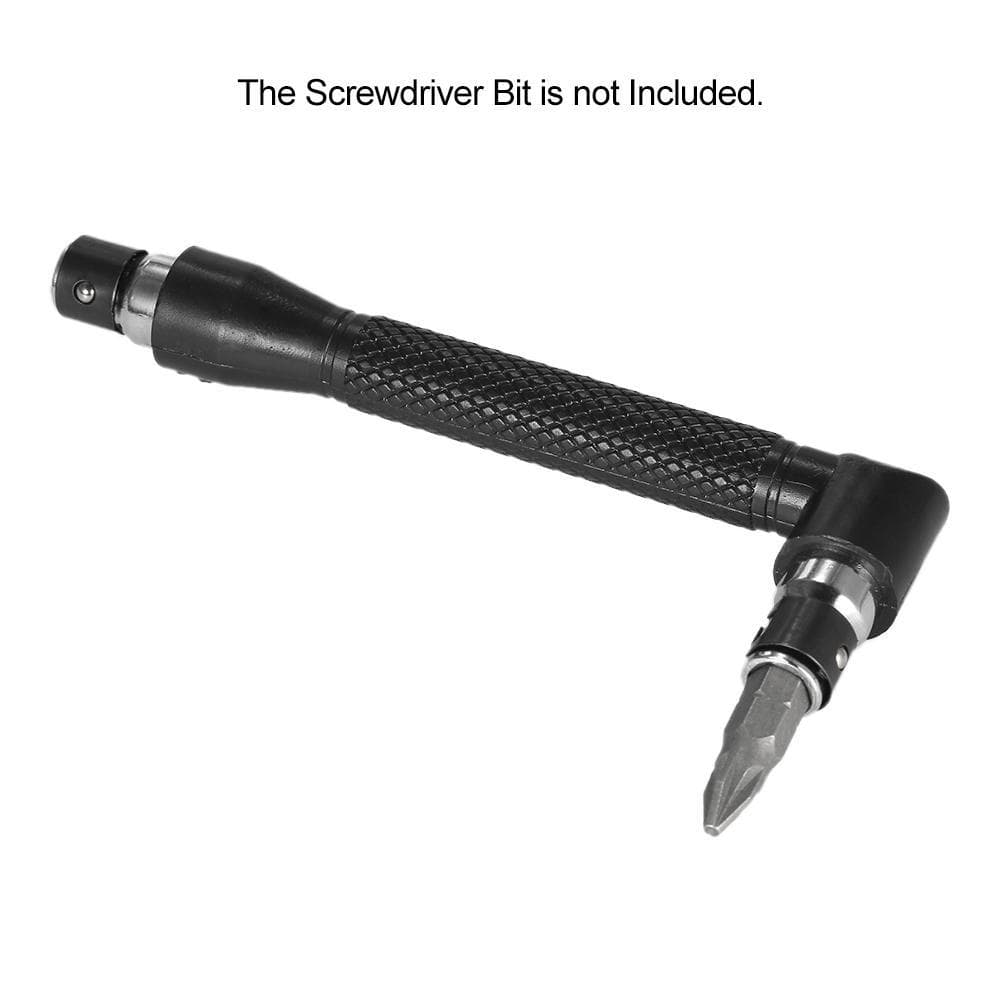 L-shaped Angle Head Socket Wrench 1/4 Inch Screwdriver Bits Holder Double-head Screwdriver