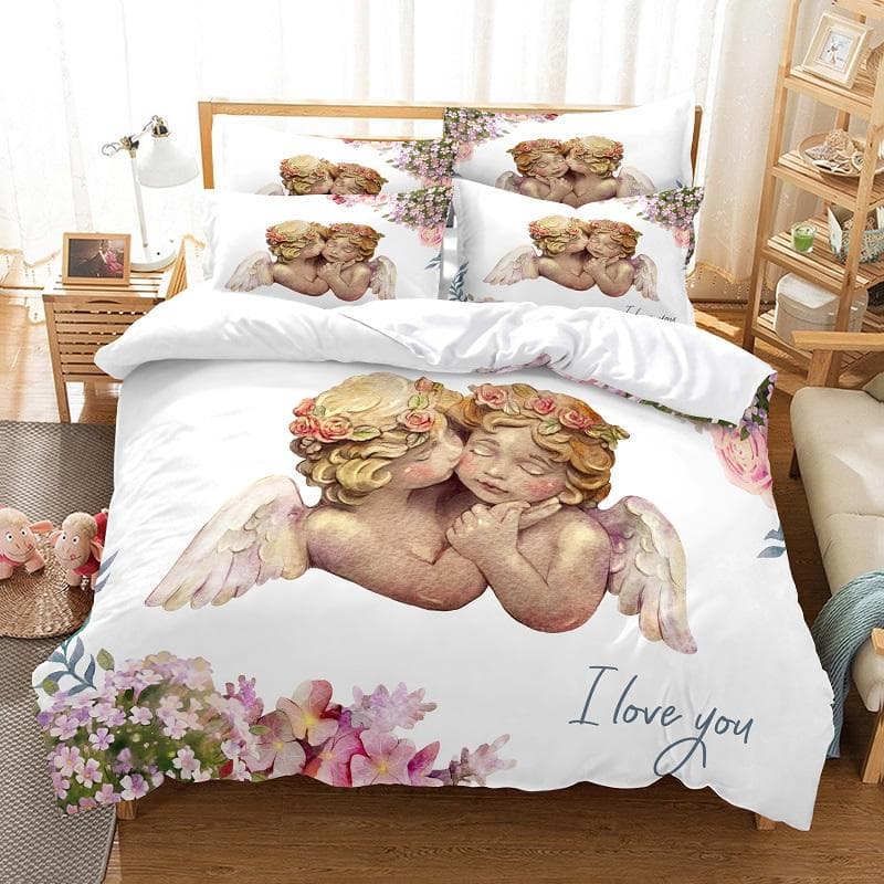 bedding set duvet cover set 3d bedding digital printing bed linen queen size bedding set fashion design EU single(135x200cm)
