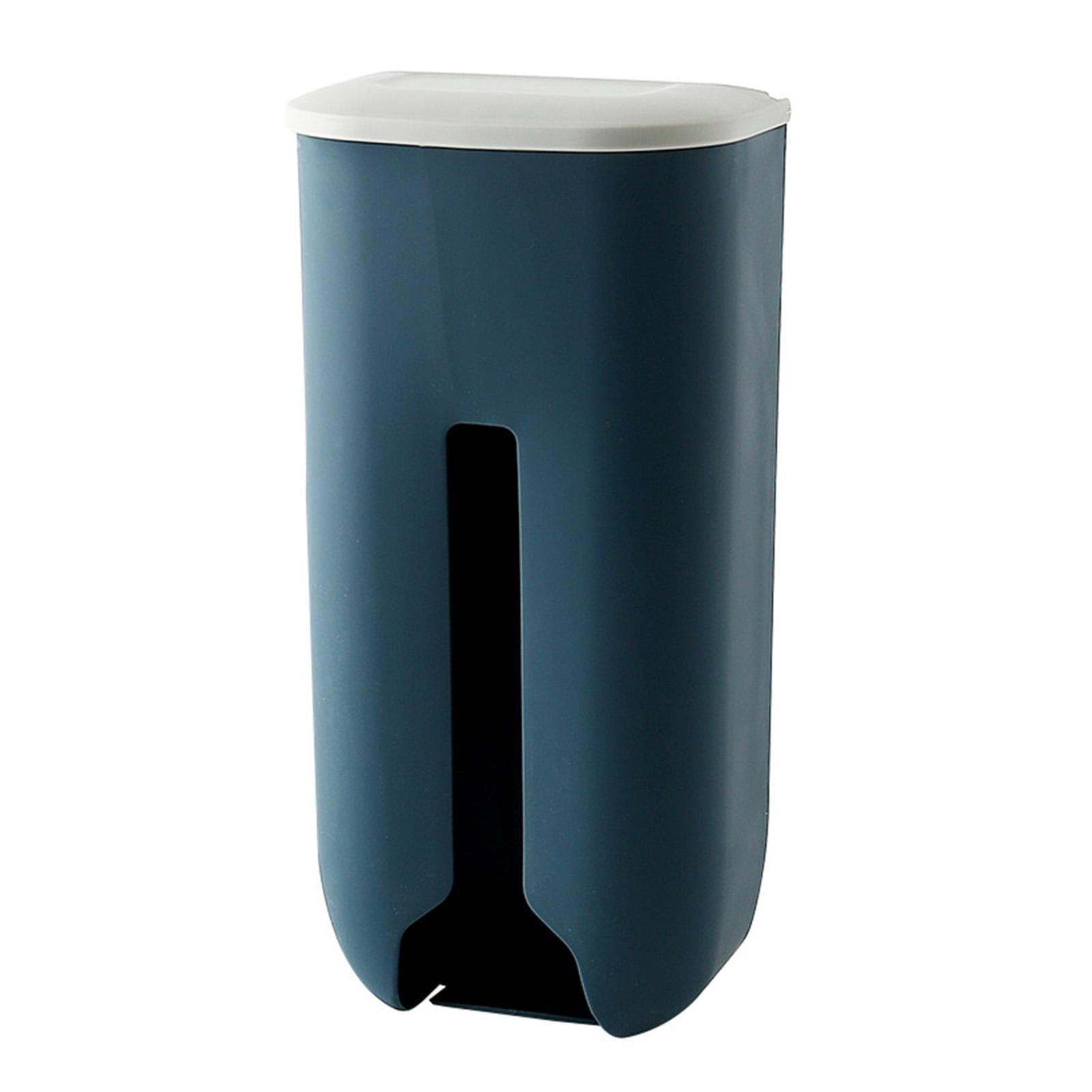 Grocery Bag Dispenser Simple Modern Large Capacity Sturdy Easy Installation Plastic Bag Organizer dark blue